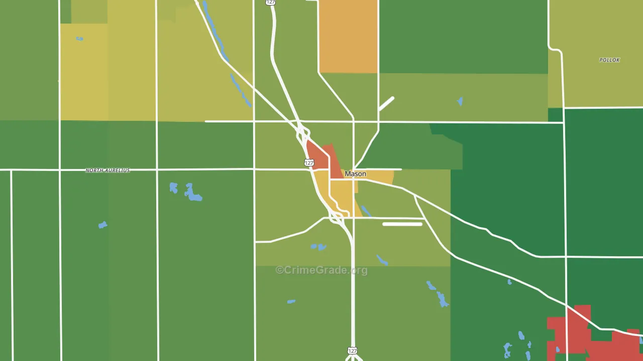 48854, MI Map of Drug-Related Crime Rates