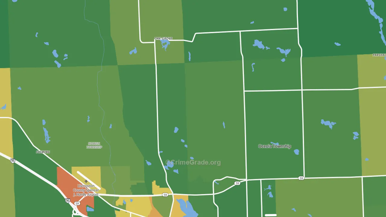 48855, MI Map of Drug-Related Crime Rates