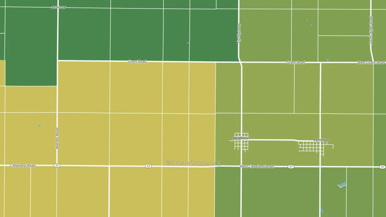 48856, MI Map of Drug-Related Crime Rates