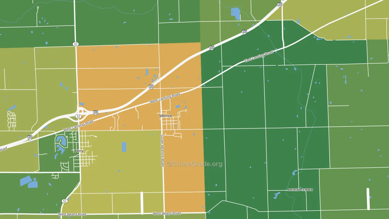 48857, MI Map of Drug-Related Crime Rates