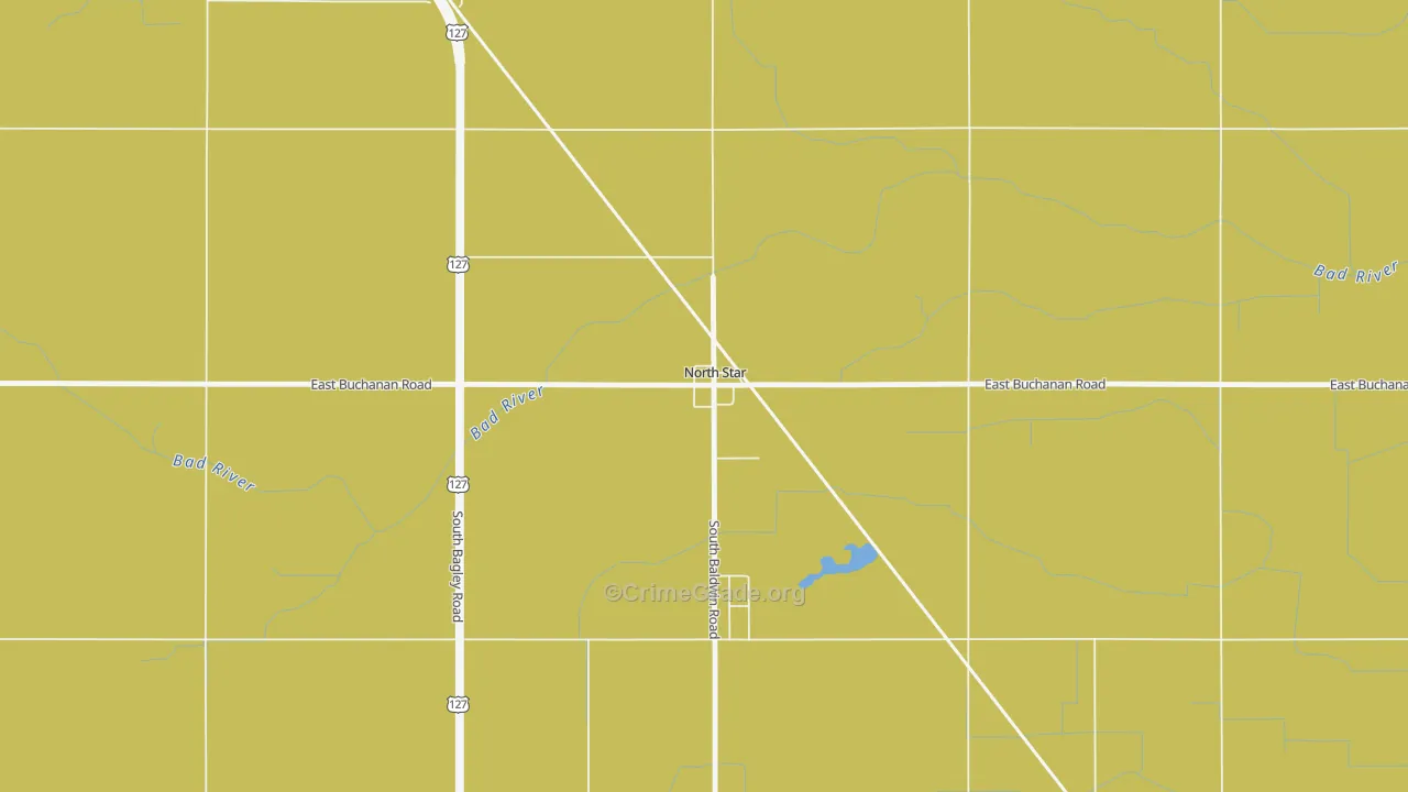 48862, MI Map of Drug-Related Crime Rates