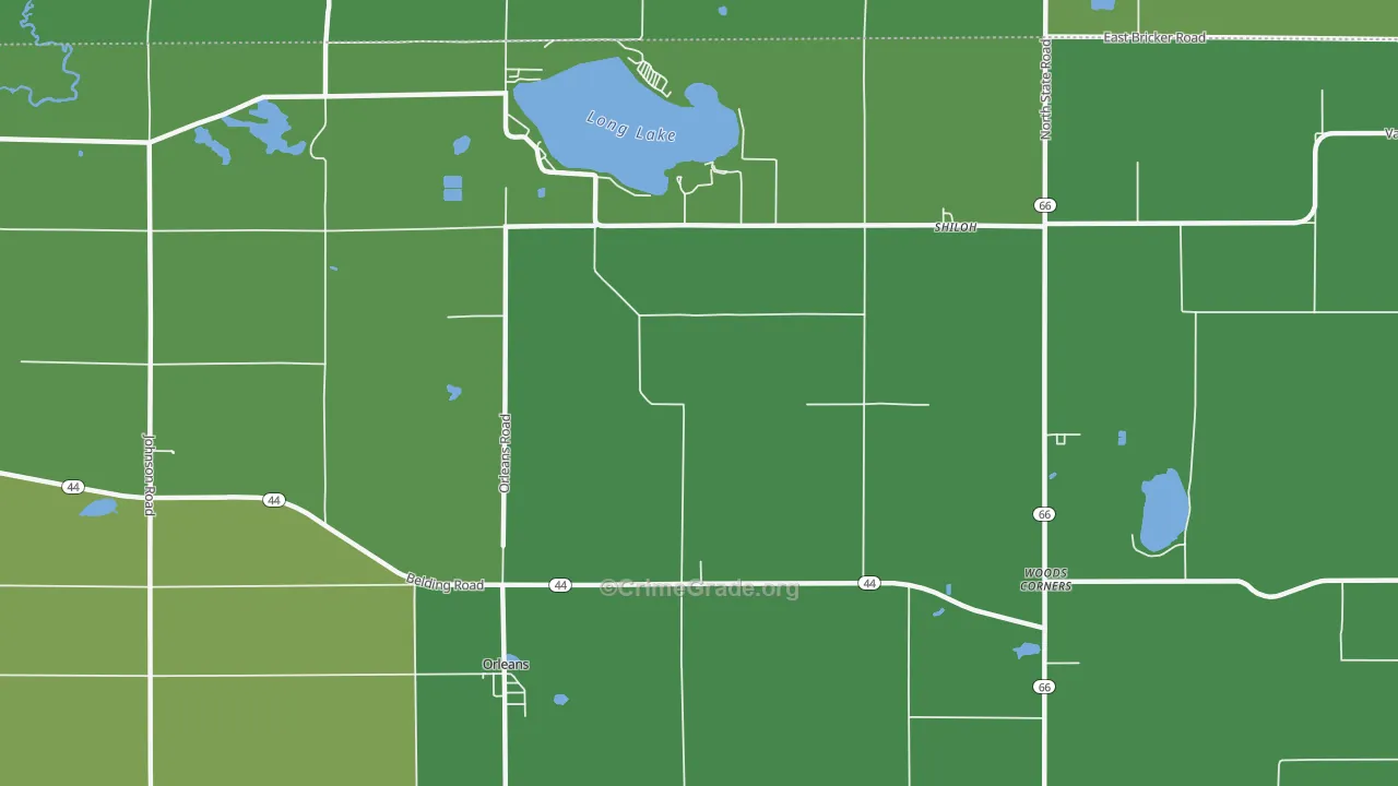 48865, MI Map of Drug-Related Crime Rates