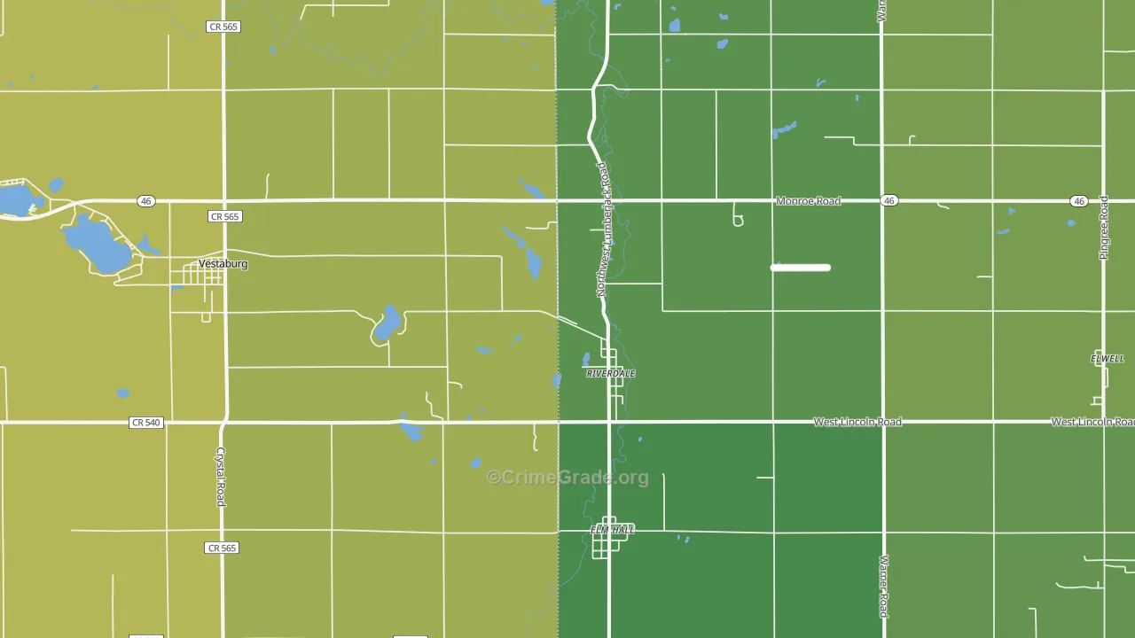 48877, MI Map of Drug-Related Crime Rates