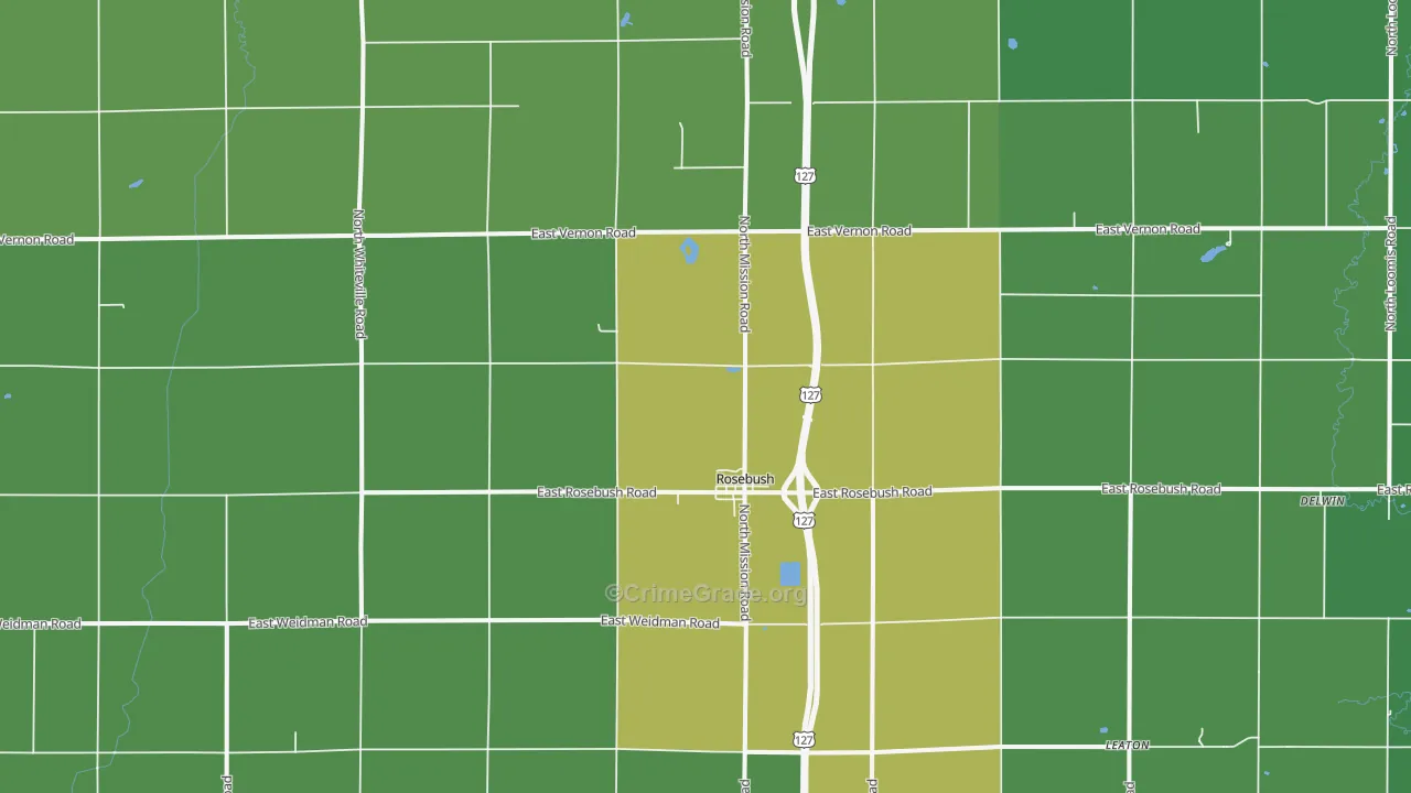 48878, MI Map of Drug-Related Crime Rates