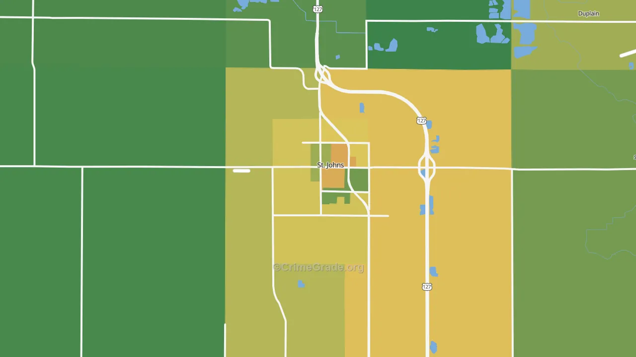 48879, MI Map of Drug-Related Crime Rates