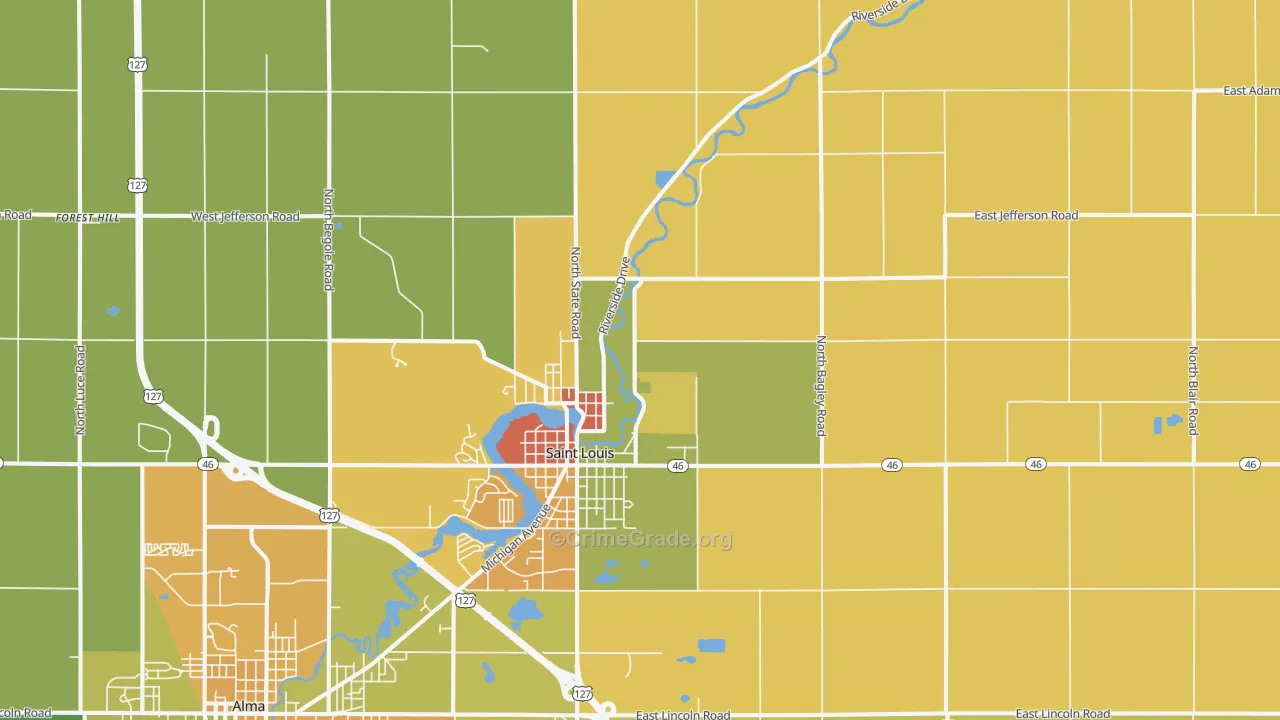 48880, MI Map of Drug-Related Crime Rates
