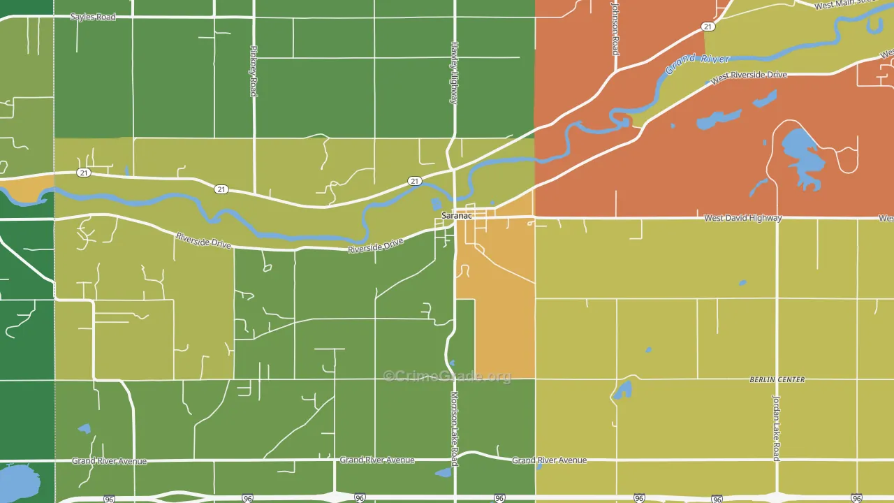 48881, MI Map of Drug-Related Crime Rates