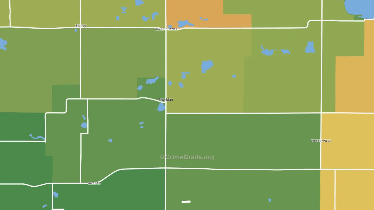 48884, MI Map of Drug-Related Crime Rates
