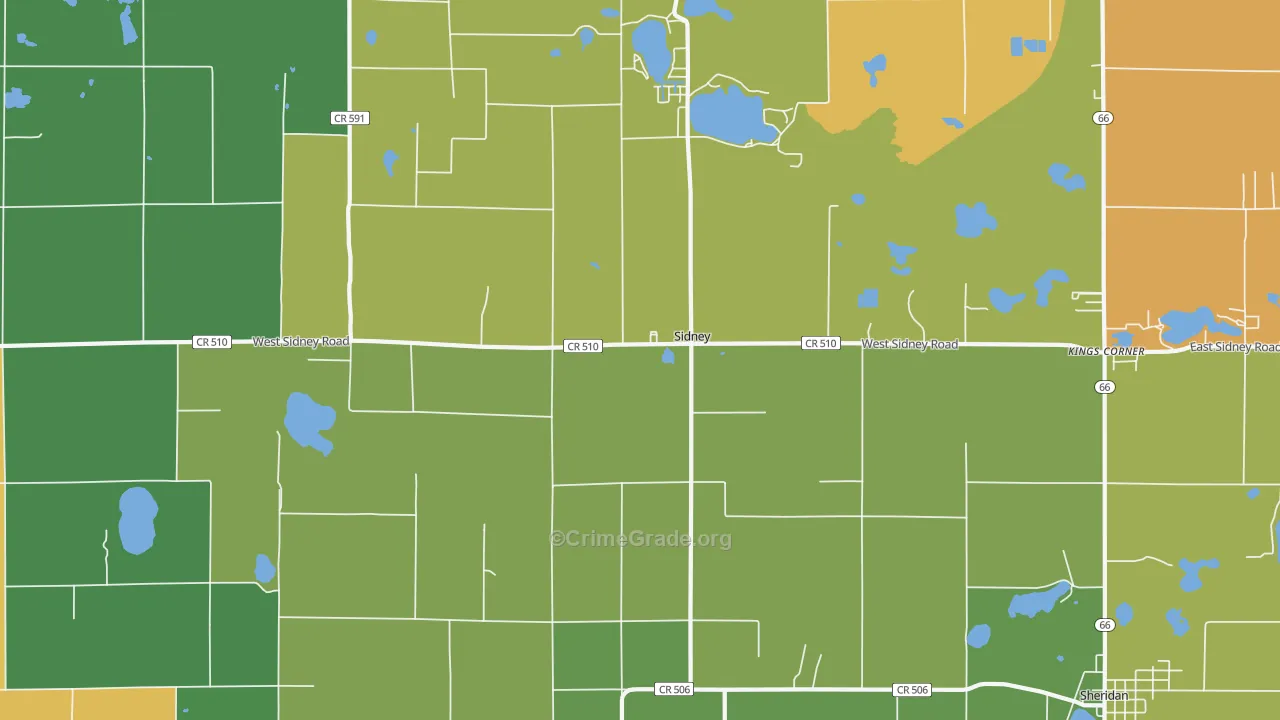 48885, MI Map of Drug-Related Crime Rates