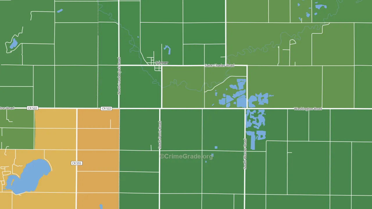 48889, MI Map of Drug-Related Crime Rates