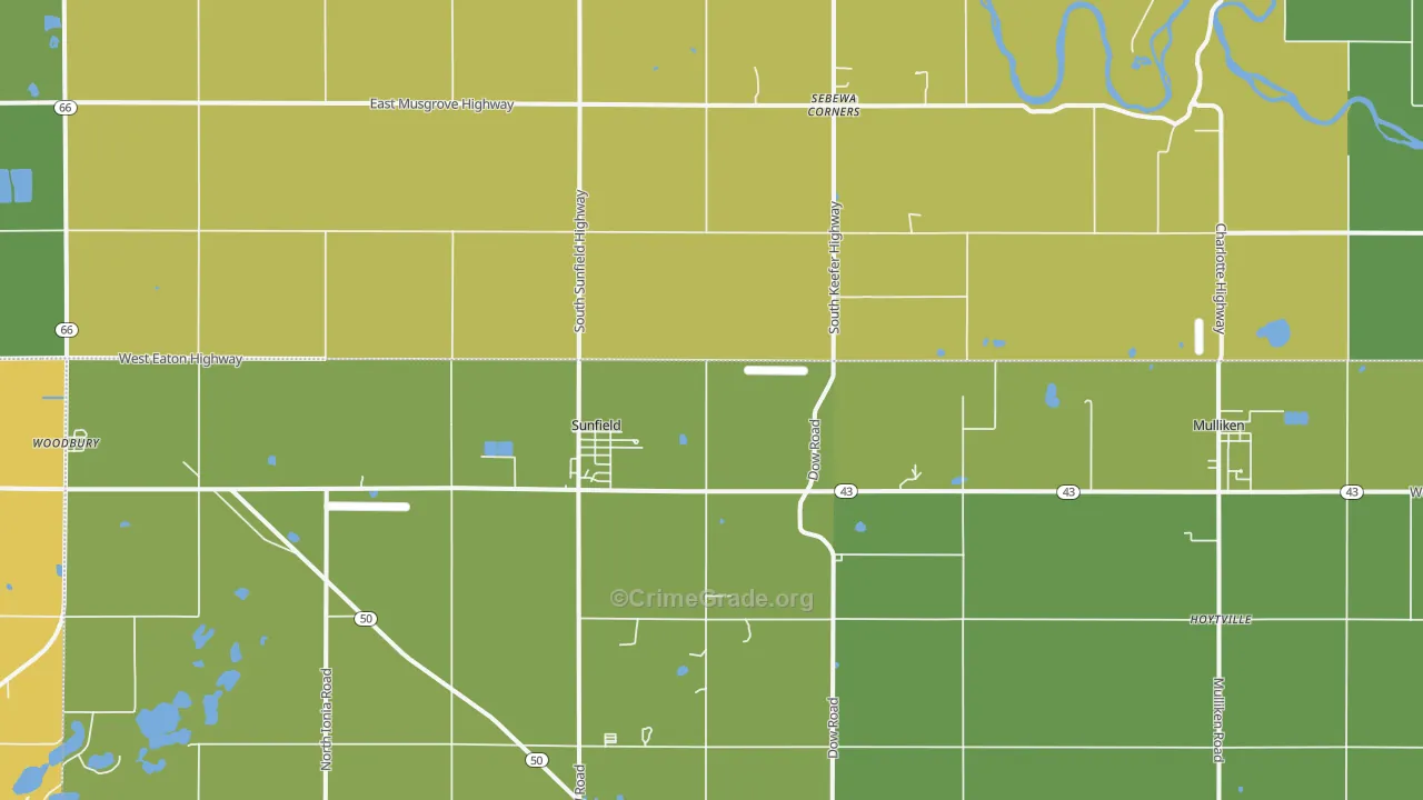 48890, MI Map of Drug-Related Crime Rates