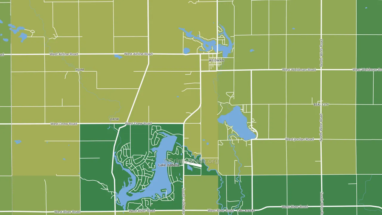 48893, MI Map of Drug-Related Crime Rates