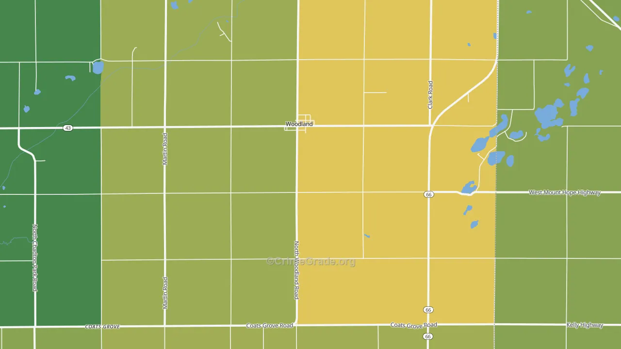 48897, MI Map of Drug-Related Crime Rates