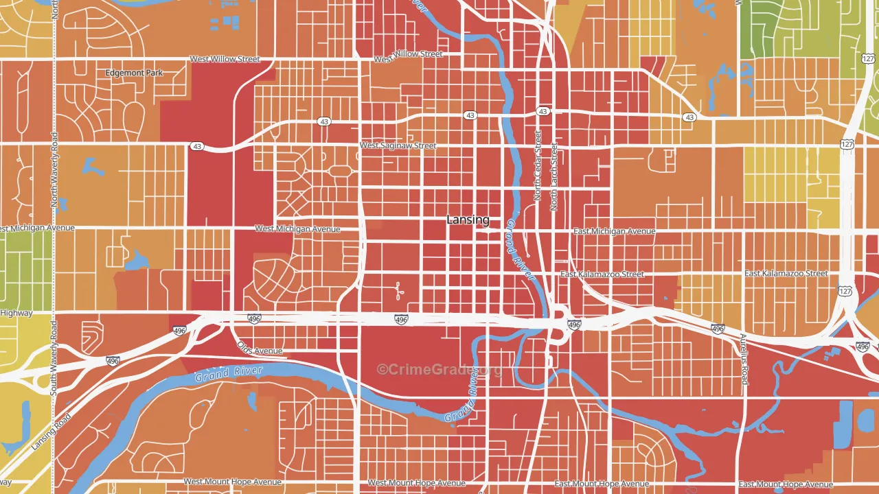 48933, MI Map of Drug-Related Crime Rates