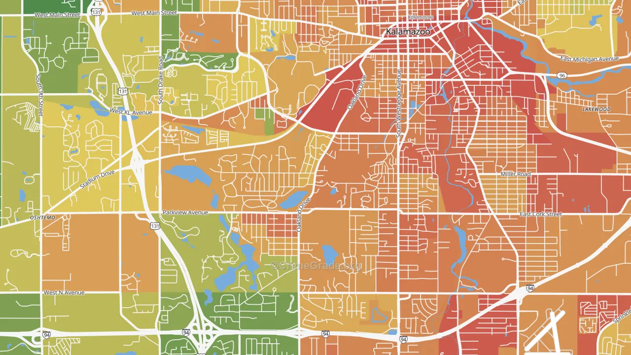 49008, MI Map of Drug-Related Crime Rates