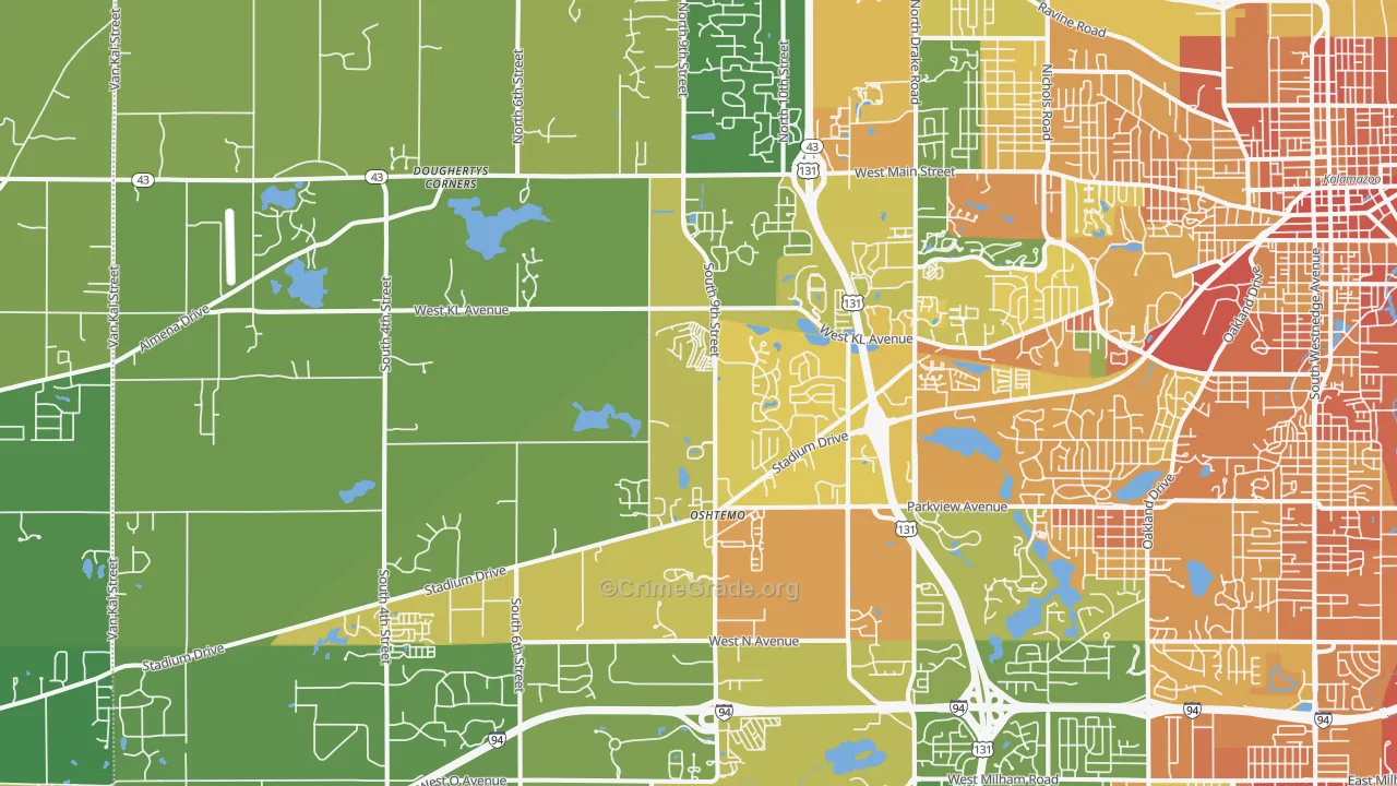 49009, MI Map of Drug-Related Crime Rates