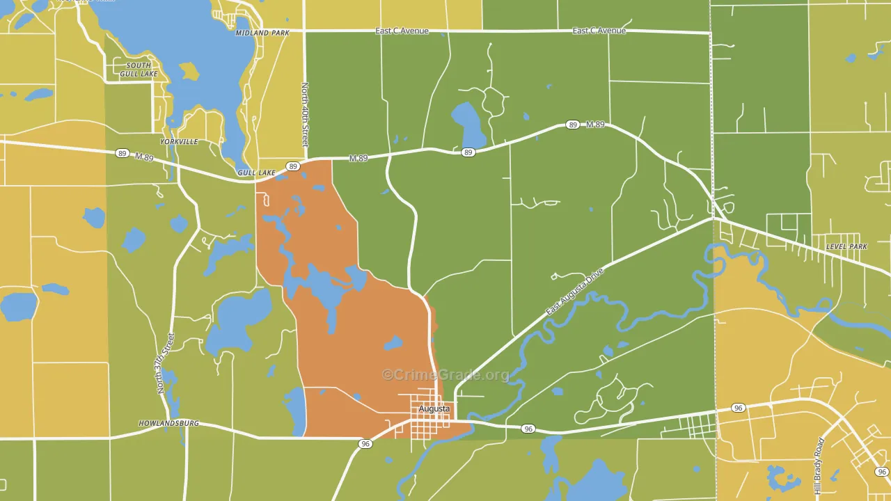 49012, MI Map of Drug-Related Crime Rates