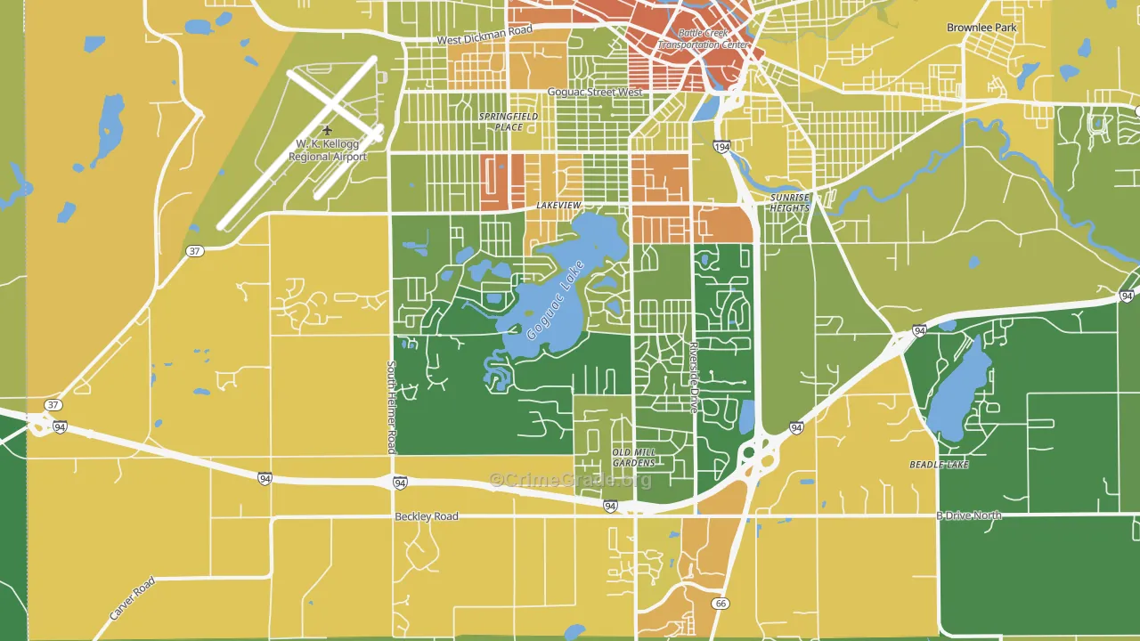 49015, MI Map of Drug-Related Crime Rates