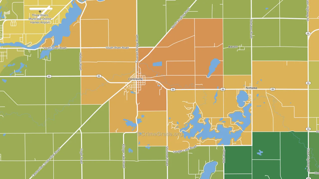 49032, MI Map of Drug-Related Crime Rates