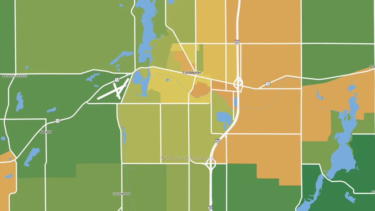 49036, MI Map of Drug-Related Crime Rates