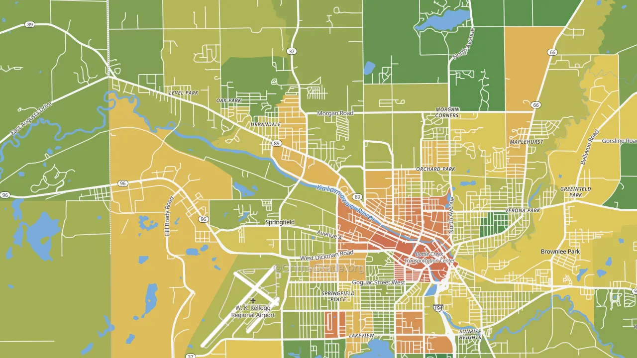 49037, MI Map of Drug-Related Crime Rates
