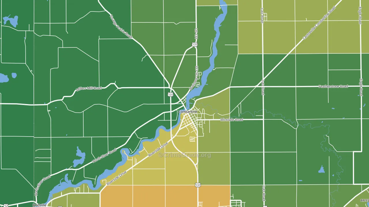 49042, MI Map of Drug-Related Crime Rates