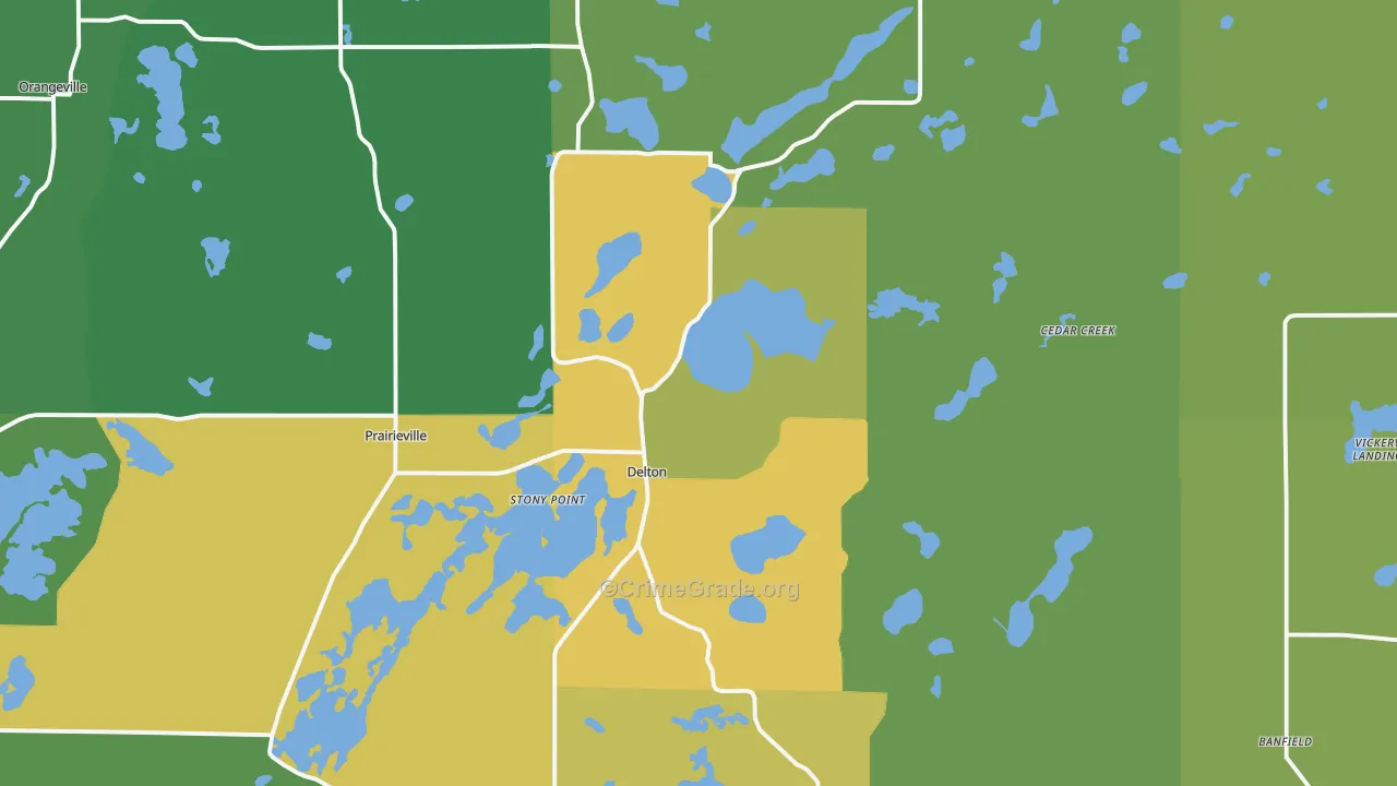 49046, MI Map of Drug-Related Crime Rates