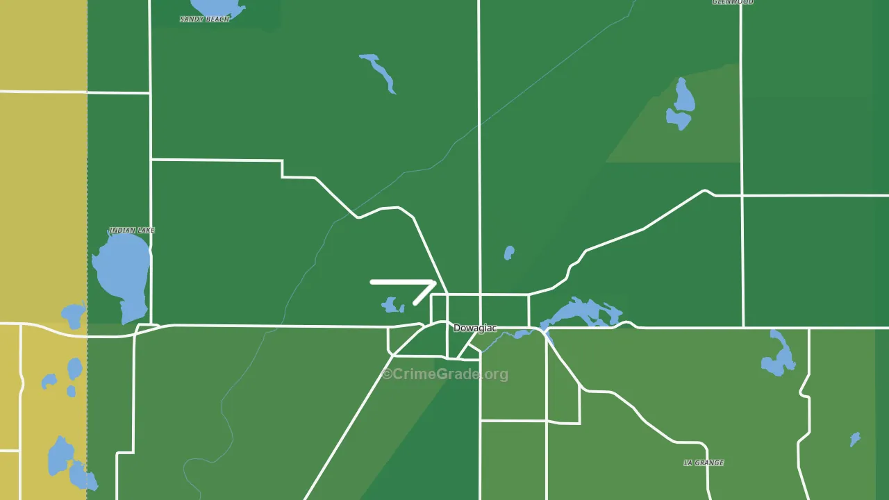 49047, MI Map of Drug-Related Crime Rates