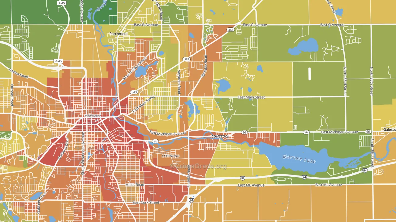 49048, MI Map of Drug-Related Crime Rates
