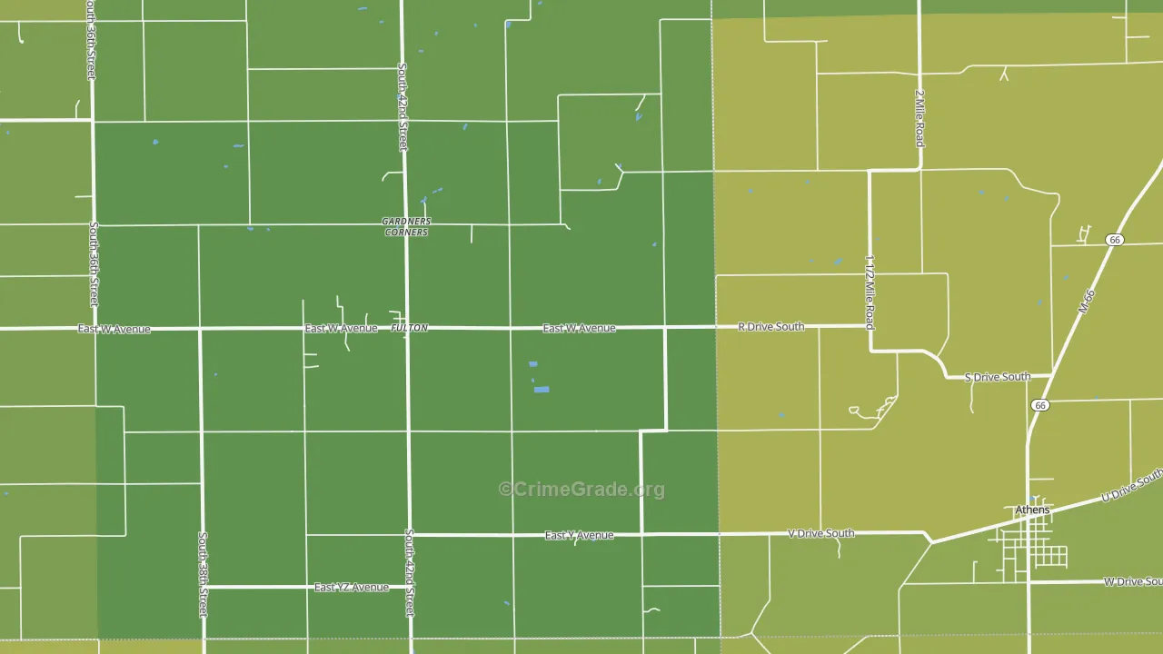 49052, MI Map of Drug-Related Crime Rates
