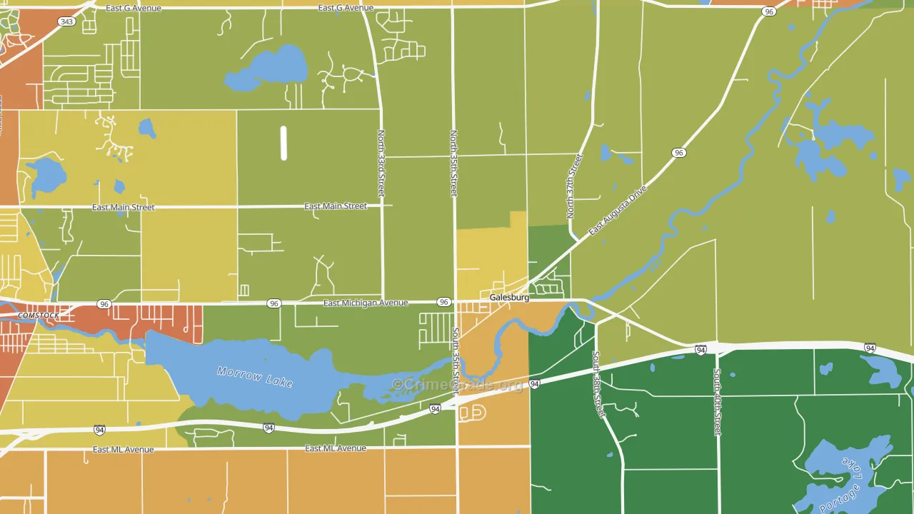 49053, MI Map of Drug-Related Crime Rates