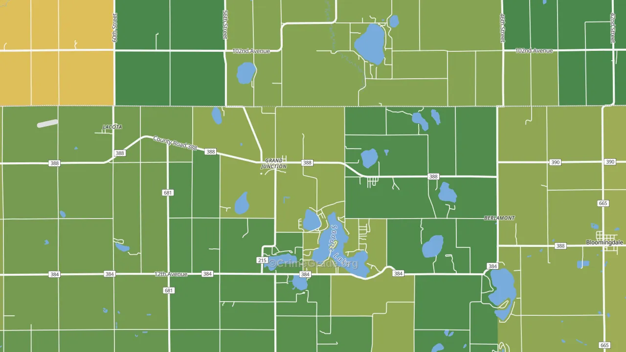 49056, MI Map of Drug-Related Crime Rates