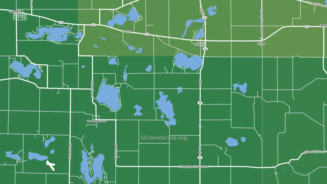 49061, MI Map of Drug-Related Crime Rates