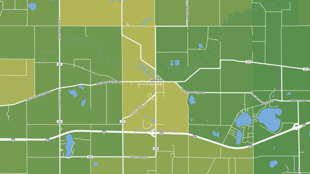 49064, MI Map of Drug-Related Crime Rates