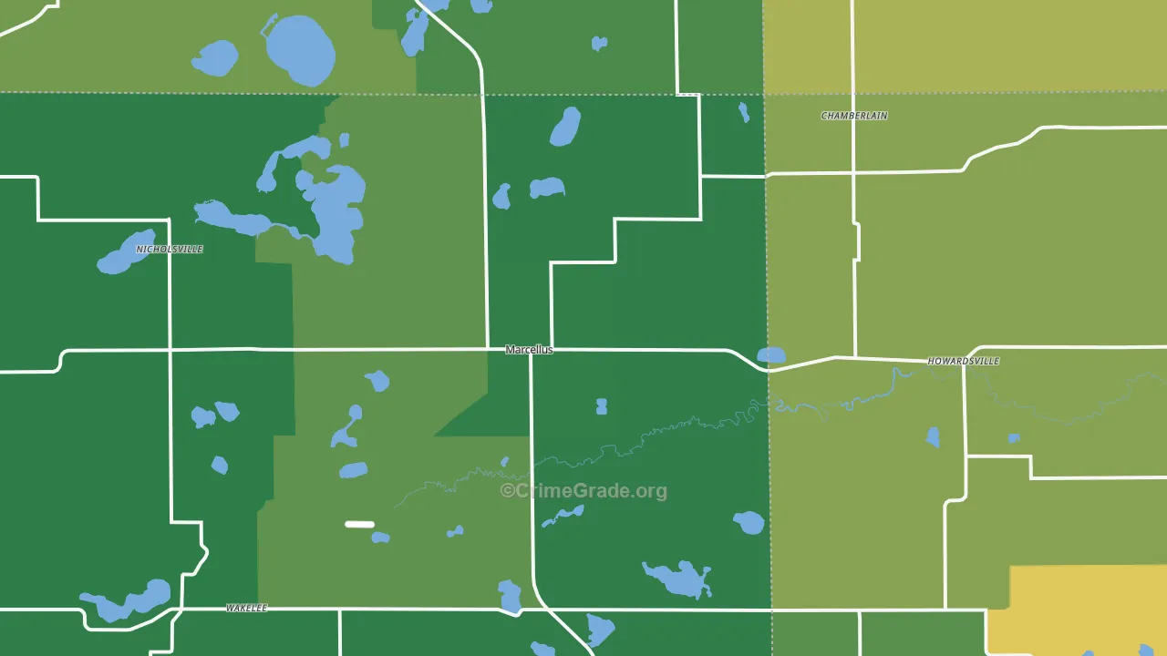 49067, MI Map of Drug-Related Crime Rates