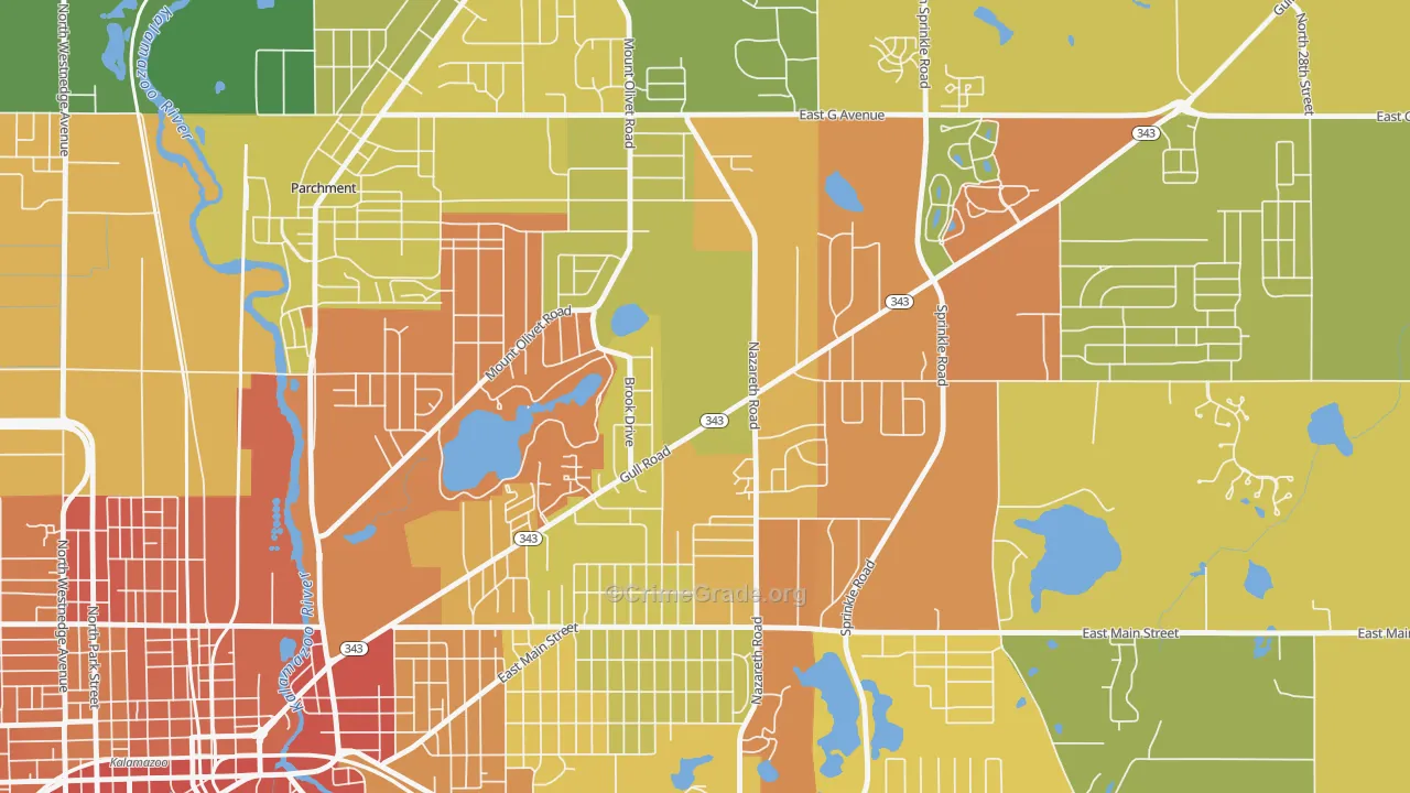 49074, MI Map of Drug-Related Crime Rates
