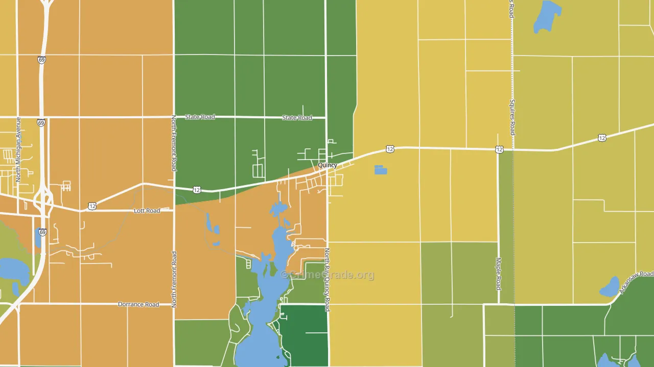 49082, MI Map of Drug-Related Crime Rates