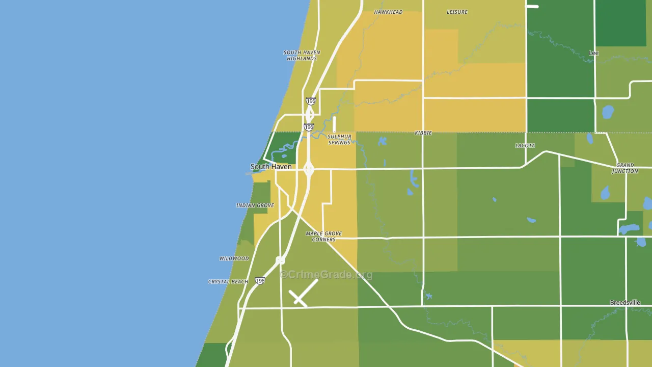 49090, MI Map of Drug-Related Crime Rates