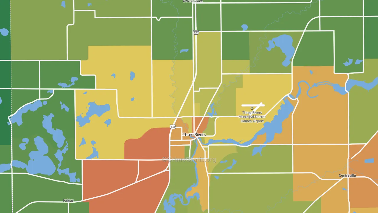 49093, MI Map of Drug-Related Crime Rates