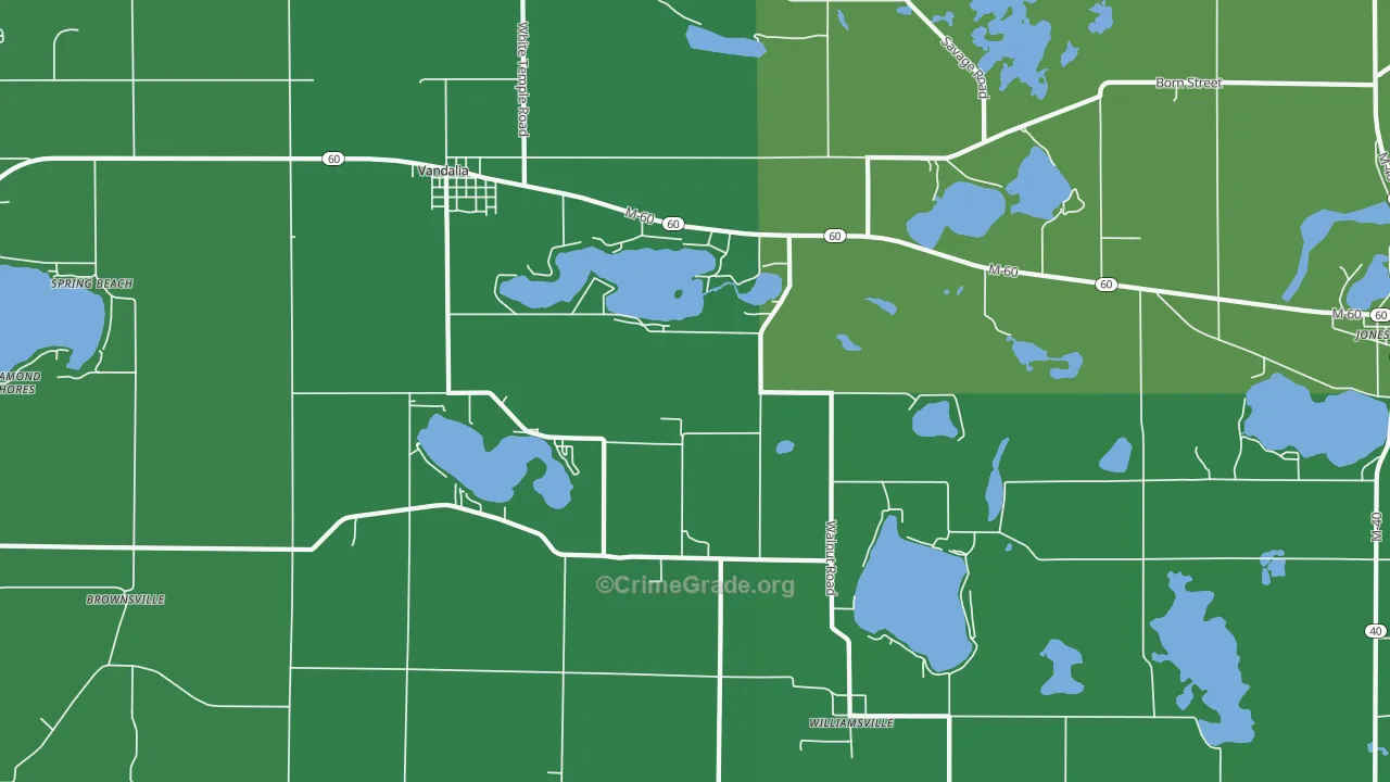 49095, MI Map of Drug-Related Crime Rates