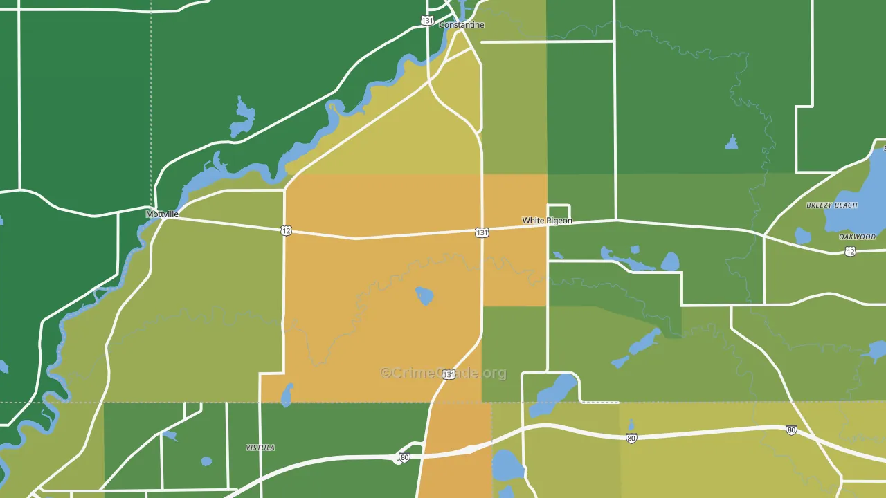49099, MI Map of Drug-Related Crime Rates
