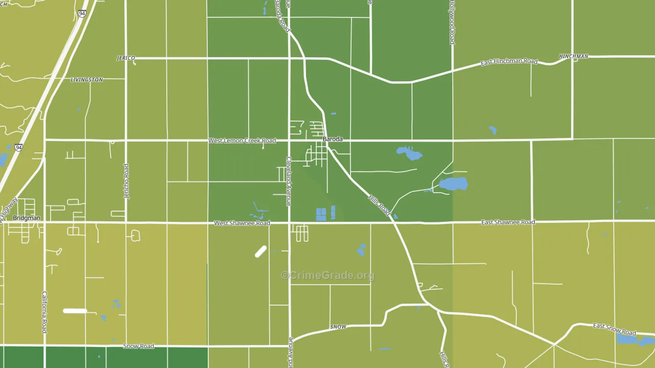 49101, MI Map of Drug-Related Crime Rates