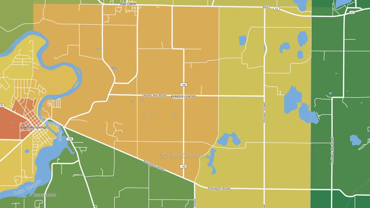 49102, MI Map of Drug-Related Crime Rates
