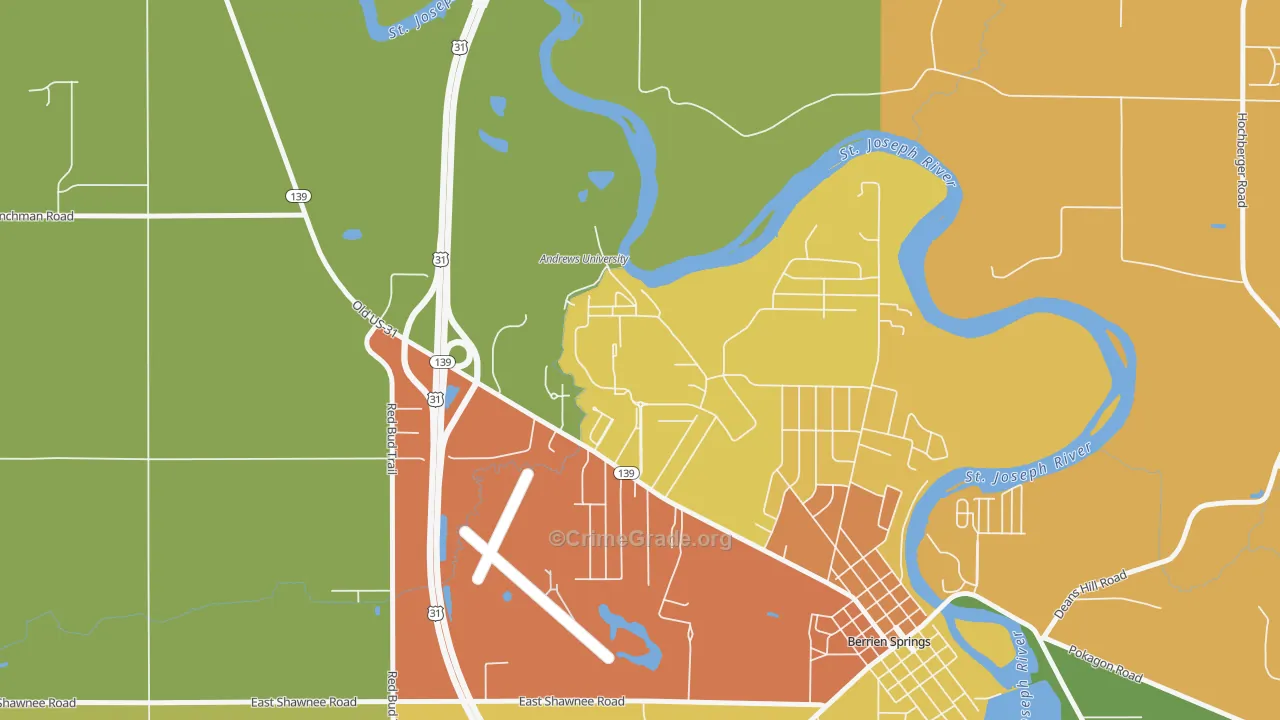 49104, MI Map of Drug-Related Crime Rates
