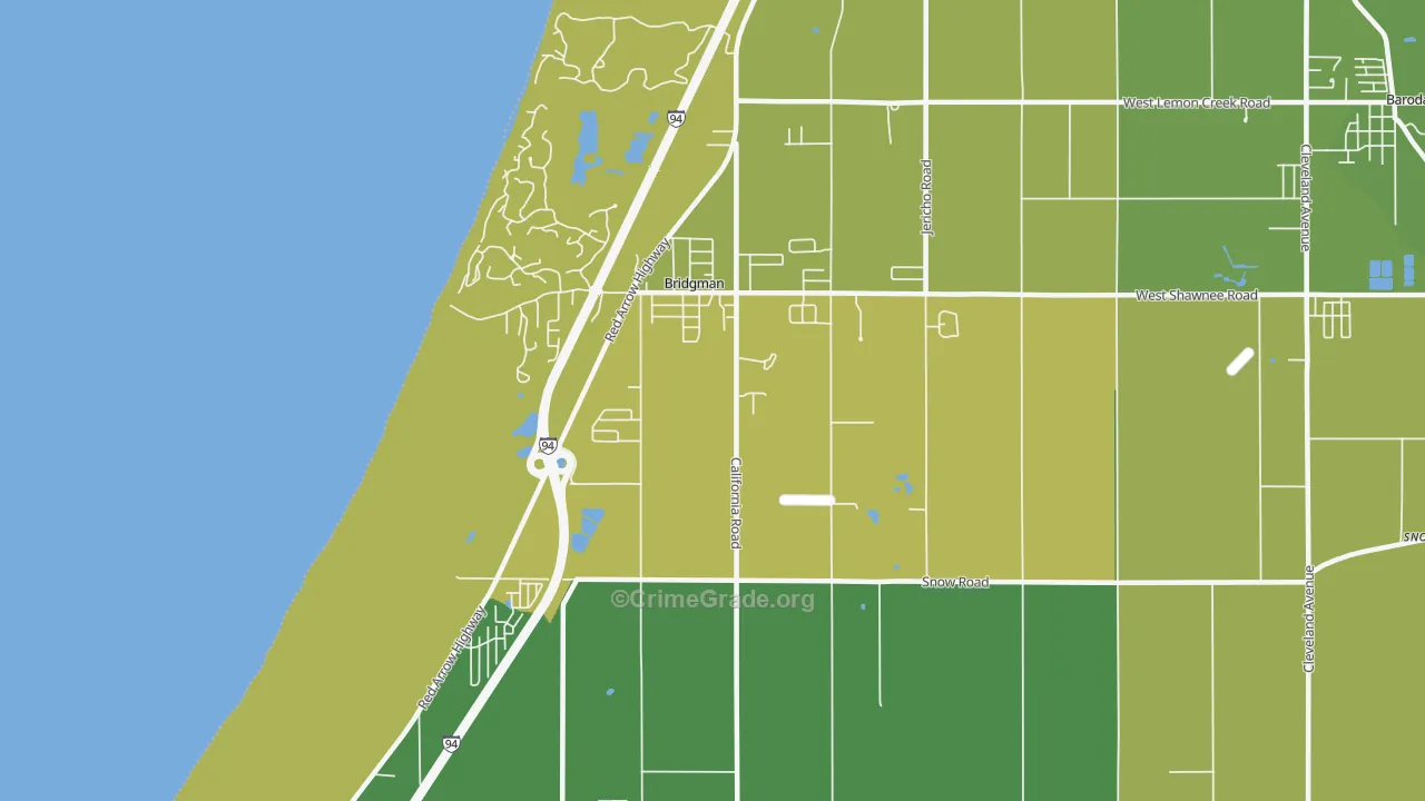 49106, MI Map of Drug-Related Crime Rates