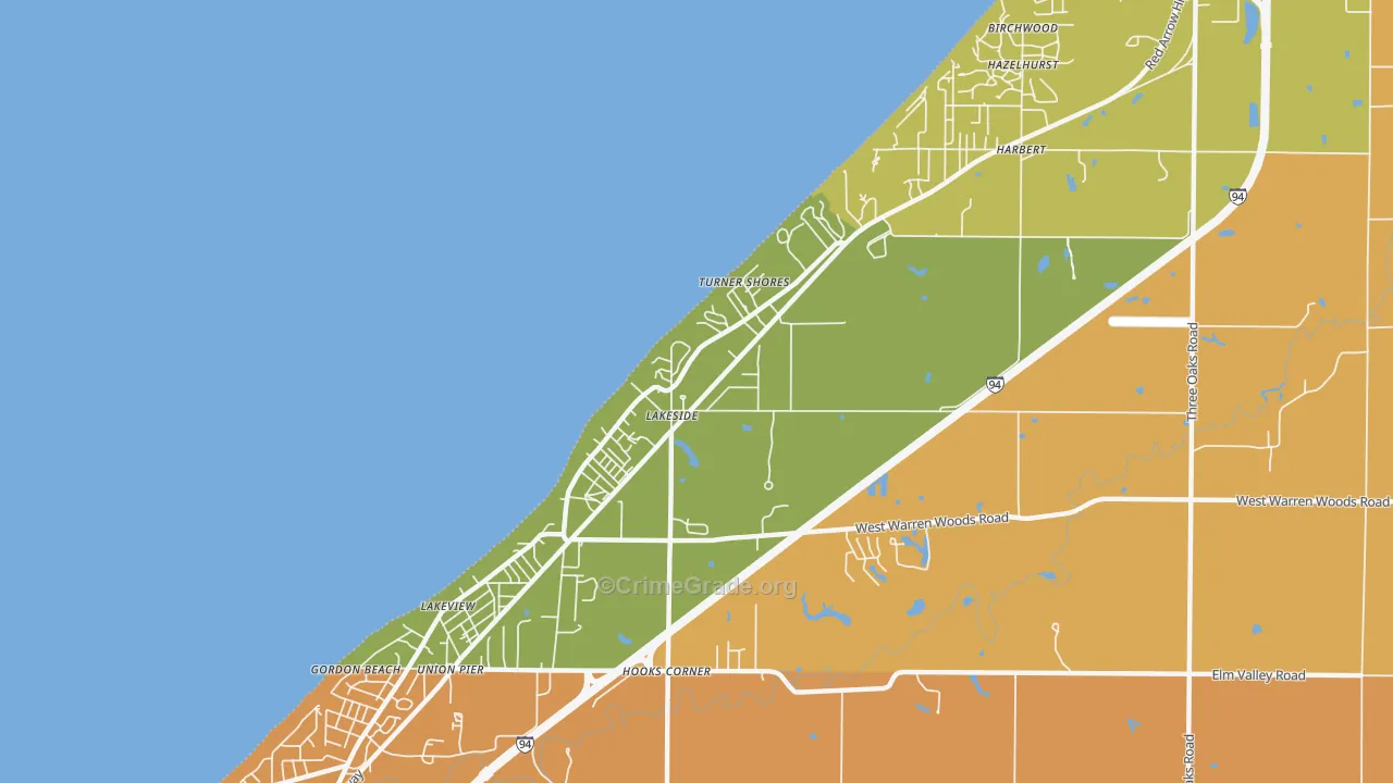 49116, MI Map of Drug-Related Crime Rates