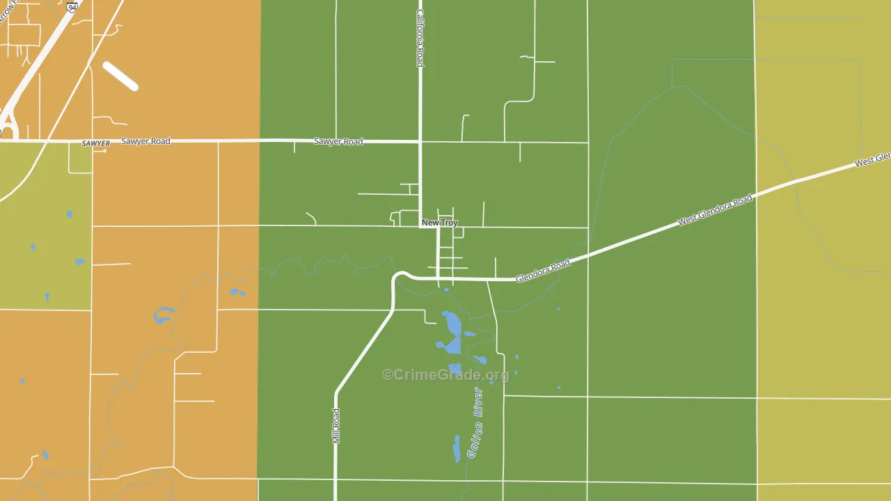 49119, MI Map of Drug-Related Crime Rates