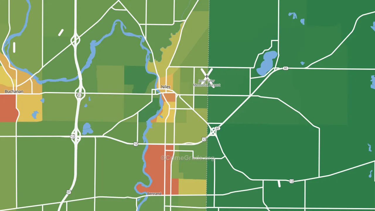 49120, MI Map of Drug-Related Crime Rates