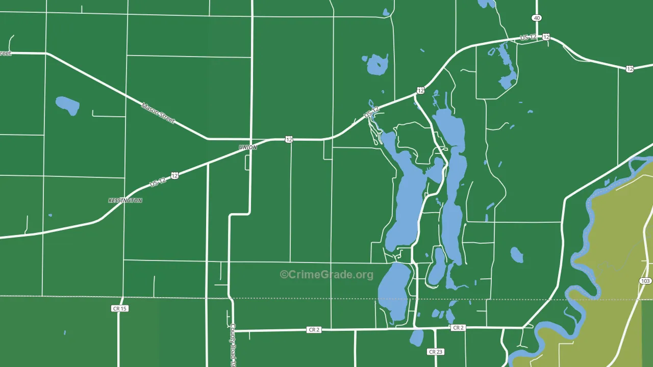 49130, MI Map of Drug-Related Crime Rates