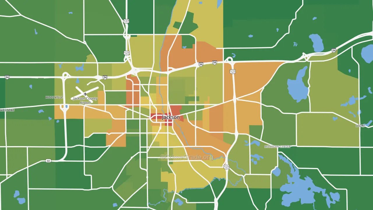 49201, MI Map of Drug-Related Crime Rates